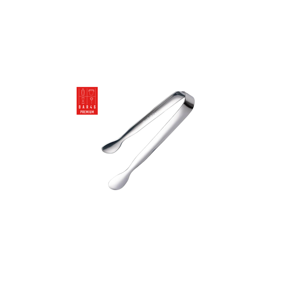 11 cm Stainless Steel Ice Bucket Tong | Bar46 Professional Barware