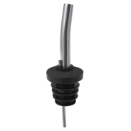 Pack of 6 Large Stainless Steel Liquor Pourers with Dust Caps – Bar46 Brand