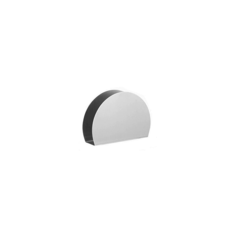 Stainless Steel Half Moon Napkin Holder – 12cm | Modern Tabletop Display
