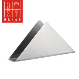 Stainless Steel Triangle Napkin Holder – 13.5cm | Premium Tabletop Display