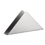 Stainless Steel Triangle Napkin Holder – 13.5cm | Premium Tabletop Display