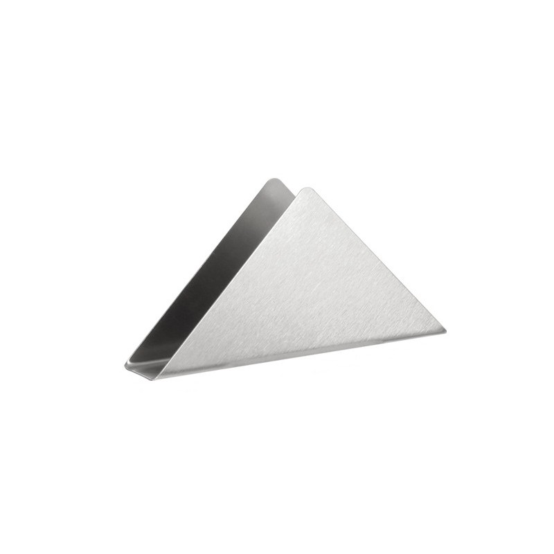 Stainless Steel Triangle Napkin Holder – 13.5cm | Premium Tabletop Display