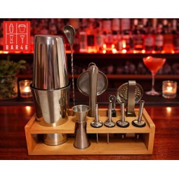 Set – Bar46 Brand Stainless Steel Mixology Bartender 13 Pieces Set