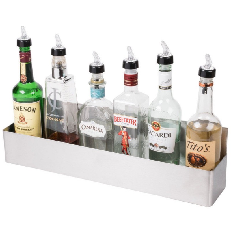 Stainless Steel Single Tier Speed Rail 6 bottles, (22"/56cm)