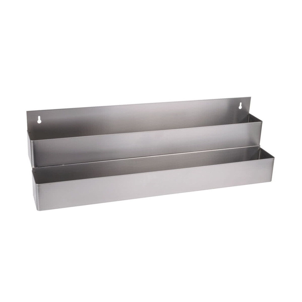 Stainless Steel Double Tier Speed Rail 12 bottles, (22"/56cm)