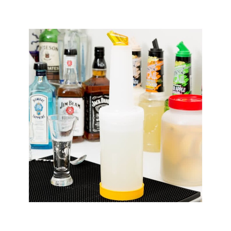 Store ’N Pour Bottle 1L – Yellow Spout – Bar46 Brand