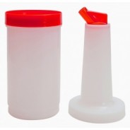 1 Qt Store 'N Pour Bottle – Red Spout & Cap | Bar46 Barware Brand