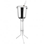 Bar46 Brand Foldable Stand + Champagne Bucket Set (Stainless Steel, 6 L)