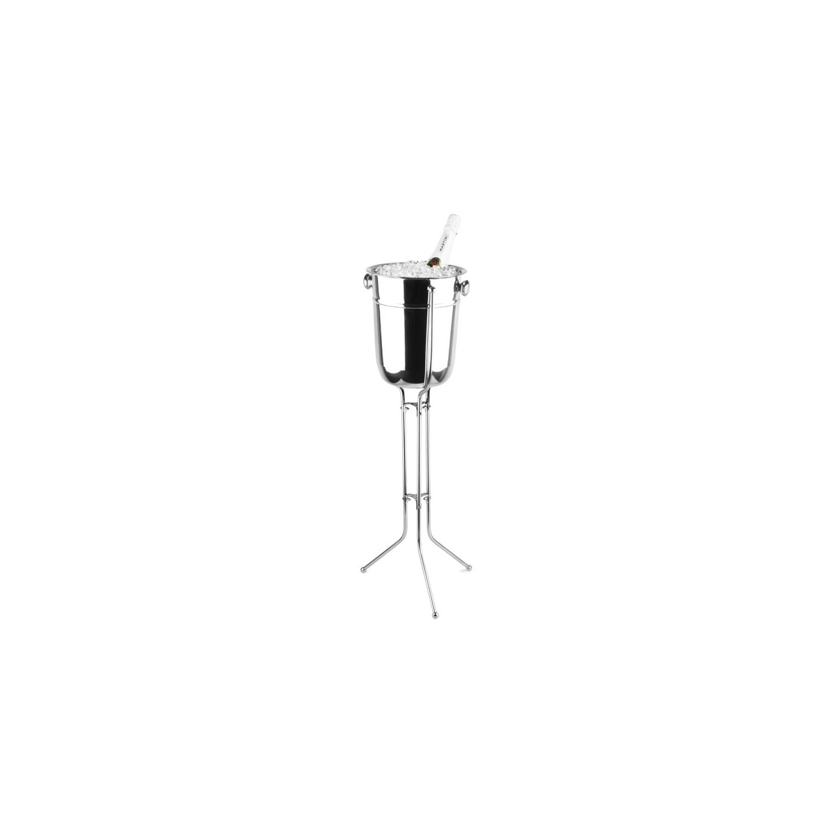 Bar46 Brand Foldable Stand + Champagne Bucket Set (Stainless Steel, 6 L)