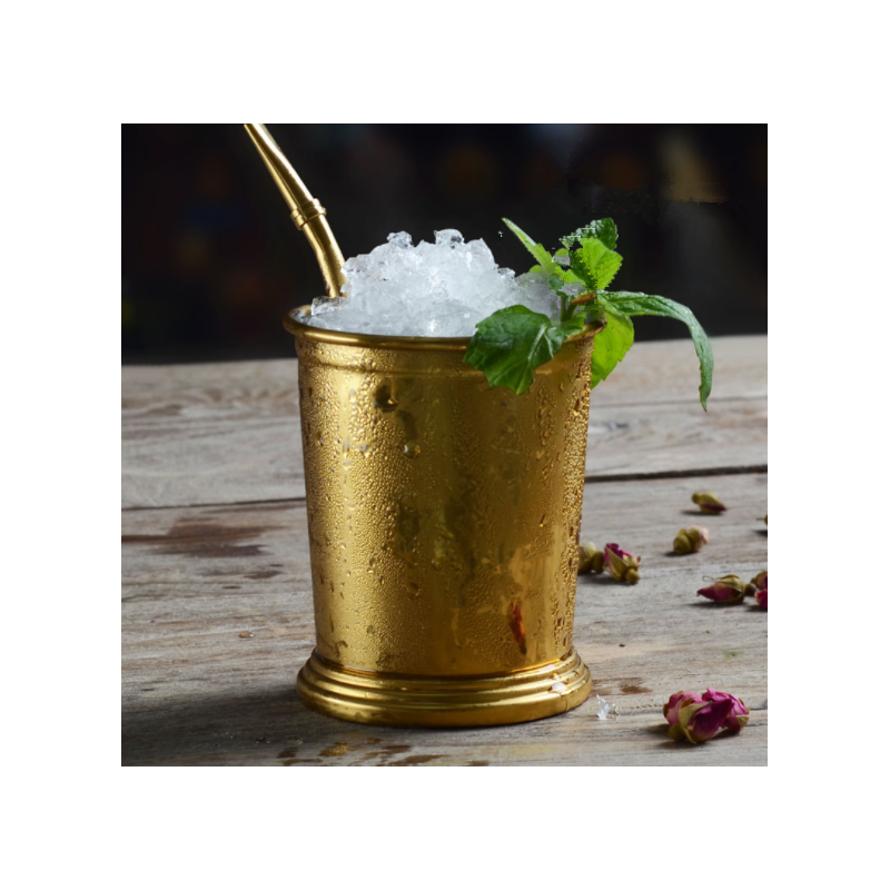 Gold Rose Plated Julep Cup 14oz | Bar46 Bar Tools Brand