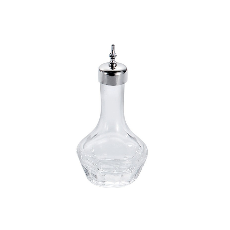 Bar46 Brand Bevelled Glass Bitter Bottle 50 ml – Classic Dasher Bottle for Mixology