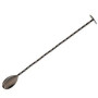 30cm Gunmetal Black Bar Spoon with Muddler | Bar46 Cocktail Tool