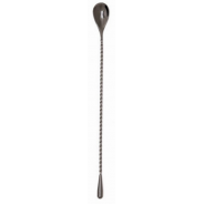 Manhattan, Gunmetal Black Plated Teardrop Bar Spoon,  (11"/30cm)