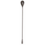 Manhattan, Gunmetal Black Plated Teardrop Bar Spoon,  (11"/30cm)