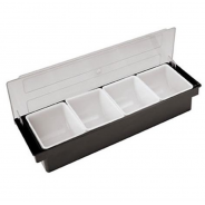 Bar Condiment & Garnish Dispenser 4 Sections | Bar46 Brand