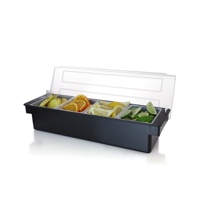 Bar Condiment & Garnish Dispenser 4 Sections | Bar46 Brand